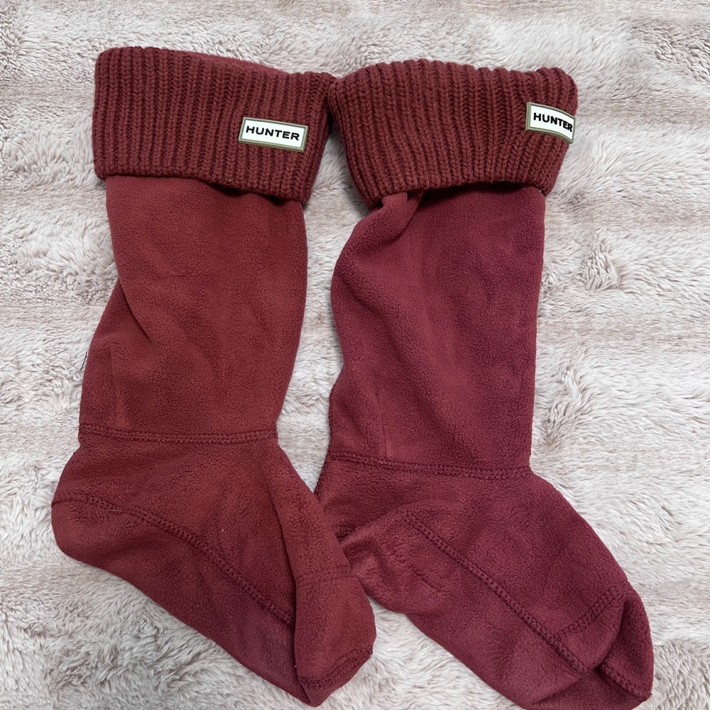 Hunter Men's Burgundy Socks